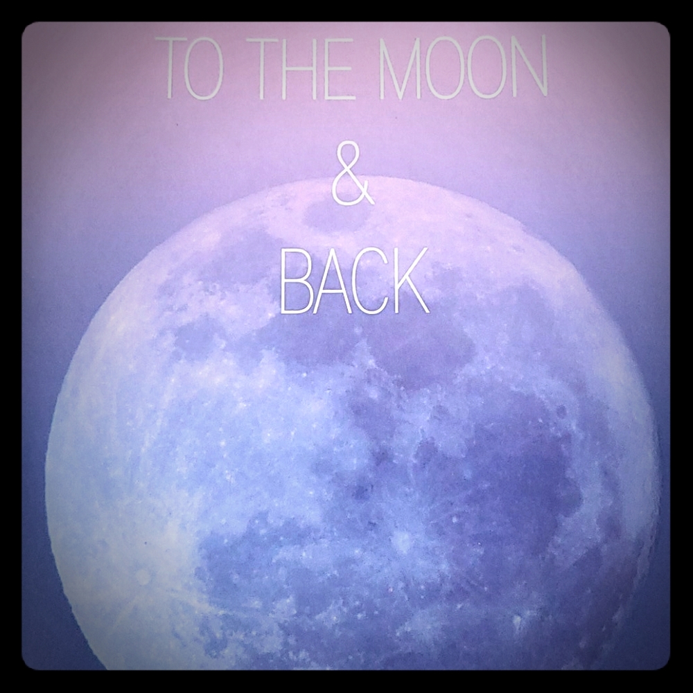 To the moon and back lined journal
